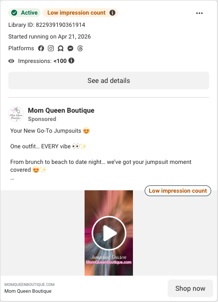 Active · momqueenboutique.com