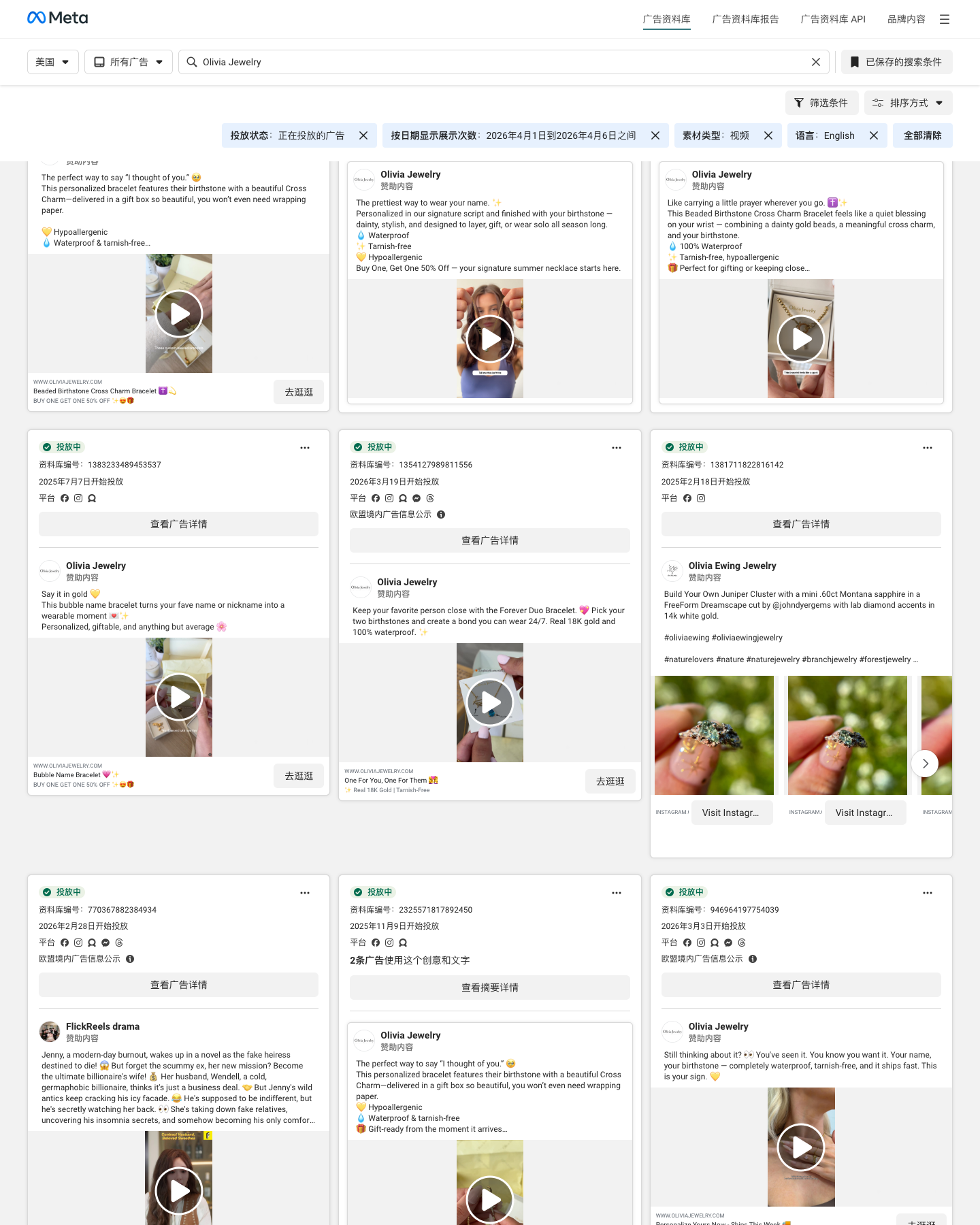 Marie Nicole · www.oliviajewelry.com