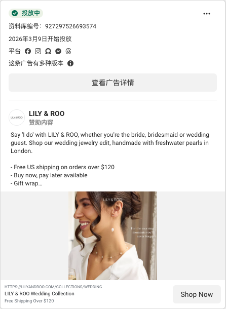 这条广告有多种版本 · lilyandroo.com